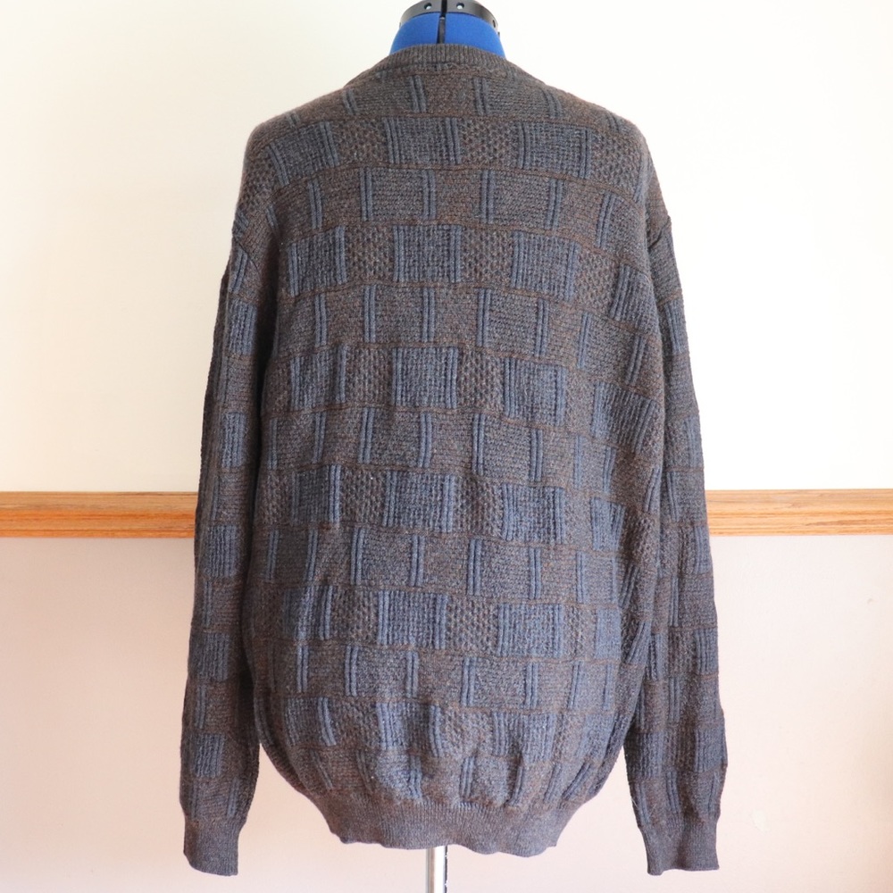 SOLD Ermenegildo Zegna 100% Italian Lana Wool Knit Sweater Crew Neck Size L /52 - Picture 4 of 4